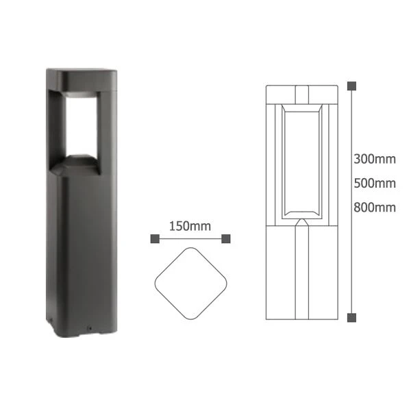 Outdoor Garden Pillar Light